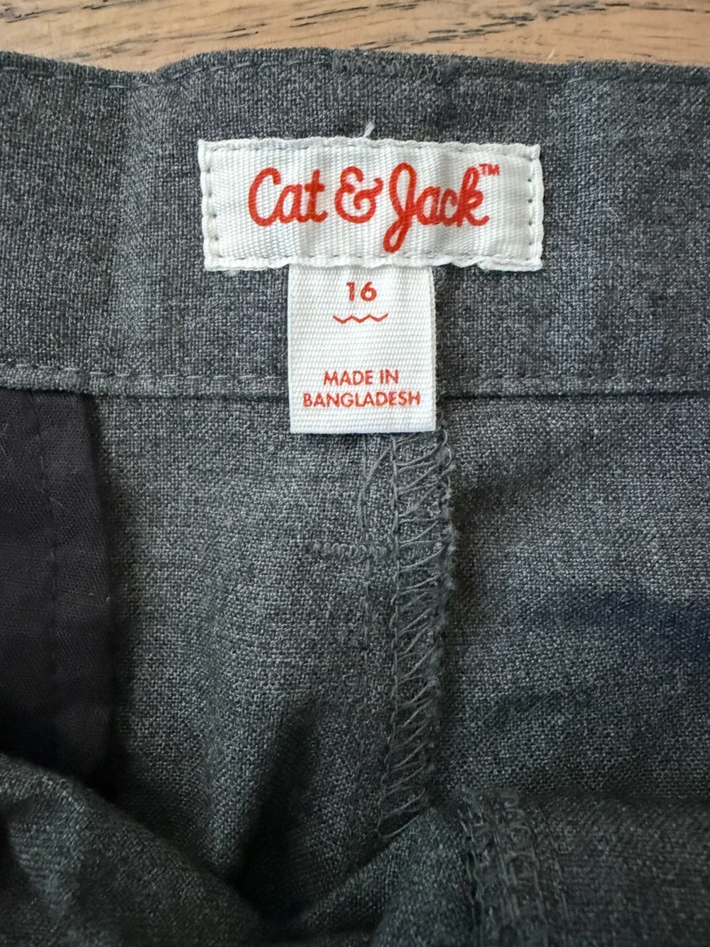 Boys Dark Gray Dress Pants - Classic Straight Fit